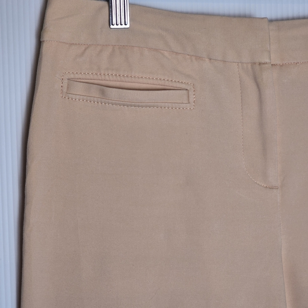 Talbots Women's Hampshire Curvy Fit Straigjt Leg PeachyPink Stretchy PantSize 8P - Picture 3 of 11